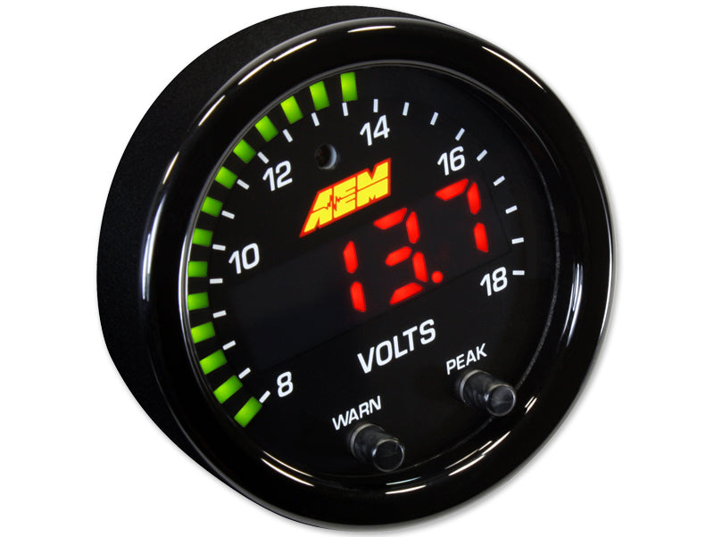 AEM X-Series Volt Gauge 8-18 Volt 30-0303 AEM X-Series Volt Gauge 8-18 Volt 30-0303